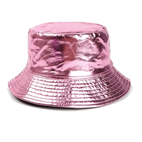 Metallic Pink Bucket Hat - Picture 2 of 4